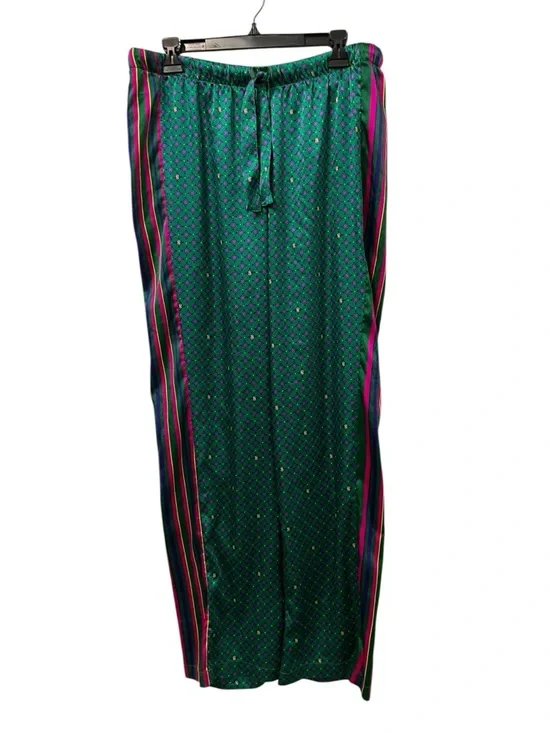 Victoria’s Secret Satin Pajama Set Women’s L Green Boyfriend PJs - Picture 6 of 7